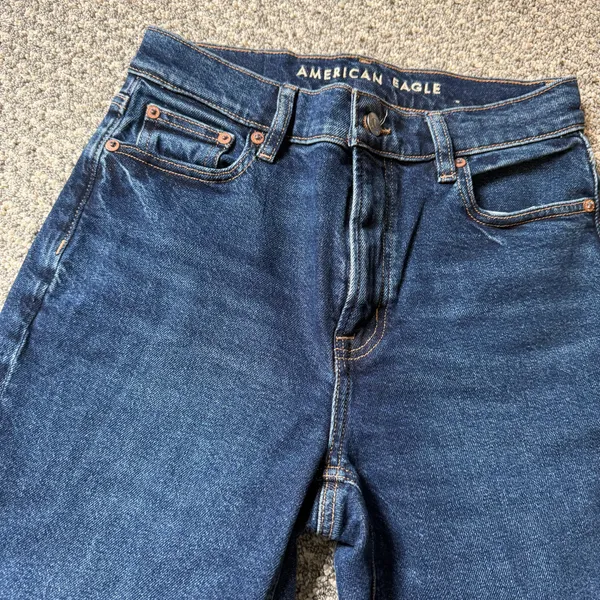 American Eagle Outfitters Super High Rise Straight Jeans - Image 3