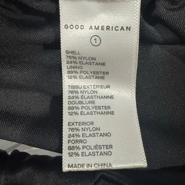 NWT Good American Black Bikini Bottom - Image 3