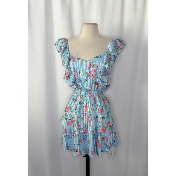 NWT!! Revolve YUMI KIM Eden Dress Floral Mulberry Angel Mini Party X-Small - Image 2