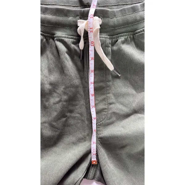 Aerie Women's Soft Landing Trouser Olive Green Size L Wide Leg Drawstring - Image 9