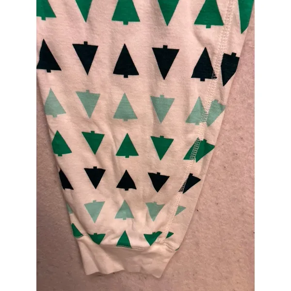 Primary‎ Pajama Pants Unisex Medium White Green Organic Cotton Tree Print - Image 5