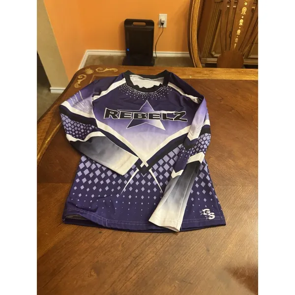 Rebels Glitter Stars A Cheerleading Jersey Size AXS - Image 2