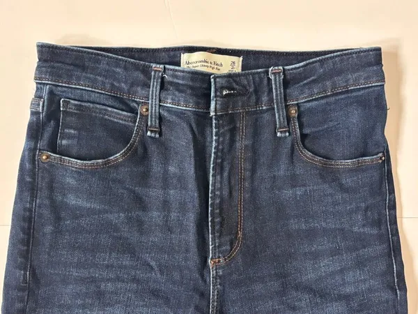 Abercrombie & Fitch Super Skinny High Rise Jeans 26/2 Dark Wash Petite 27” - Image 2