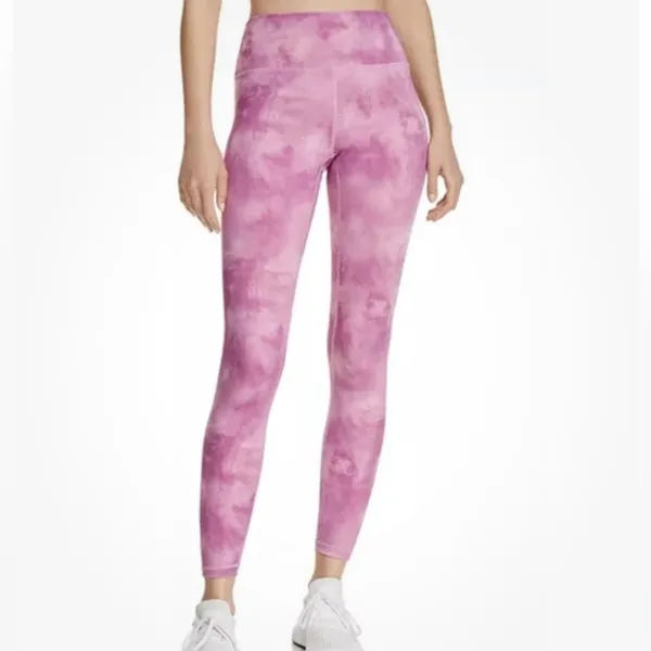 Spiritual Gangster High Rise Tie Dye Leggings Sunset Dye Pink Print Size Large - Image 3