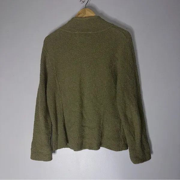 Willow Button-Up Knit Cardigan Sweater Womens Size Small Chucky‎ Knit Green - Image 2