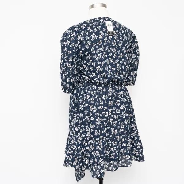Lauren Ralph‎ Lauren. 80s Puff Sleeve Floral Cotton Voile Dress. - Image 12