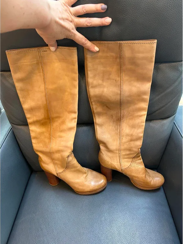 Chloé Women's Knee-High Leather Boots - Image 3