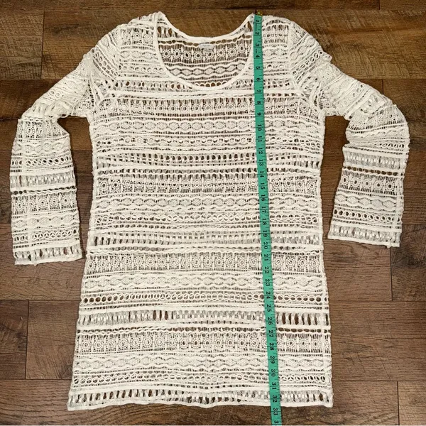 Tavik+ Cream Crochet Knit Swim Cover Up - Image 11