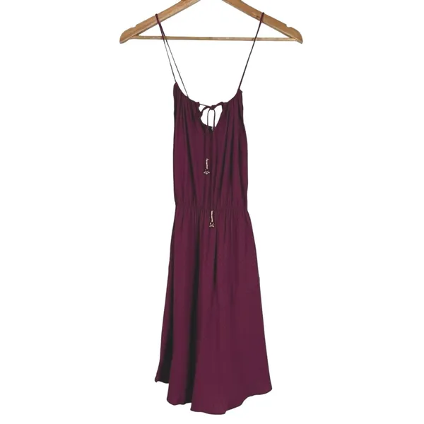 NWT Free People Shake It Up Swiss Dot Mini Dress Raspberry Pink Boho Size XS - Image 2