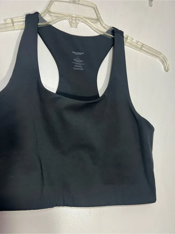 Girlfriend collective grey Skyline Paloma Racerback Bra size L - Image 5