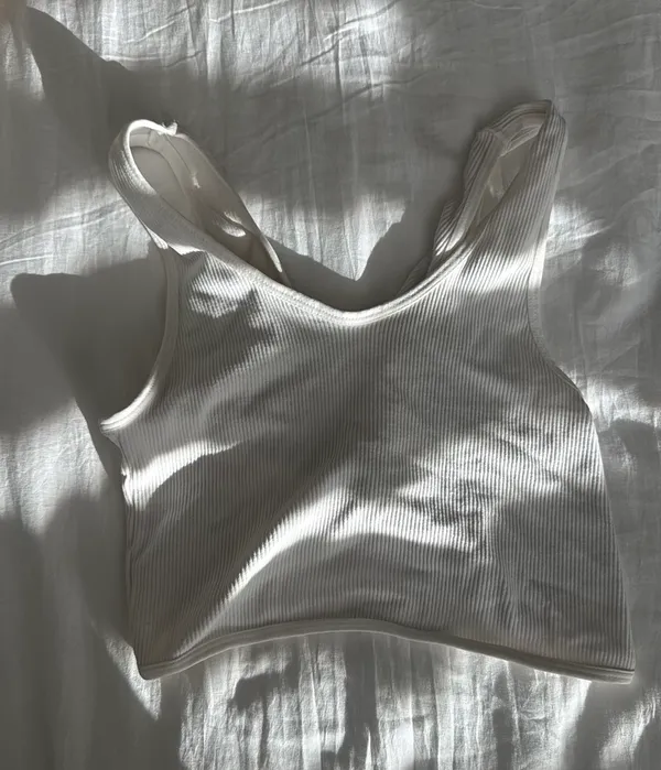 Rock n rags White Crop Tank - Image 2