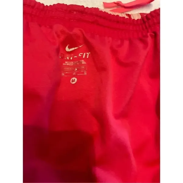 Nike Dri Fit Women’s Athletic Shorts orange/ white/zebra print size M - Image 7