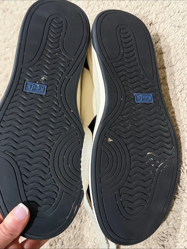 Staud x Keds The Court Sneakers in Black/Cream VGUC - Image 6