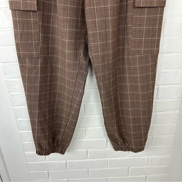 A New Day Plaid Baggy Cargo Tapered Trouser Pants Size 12 - Image 6