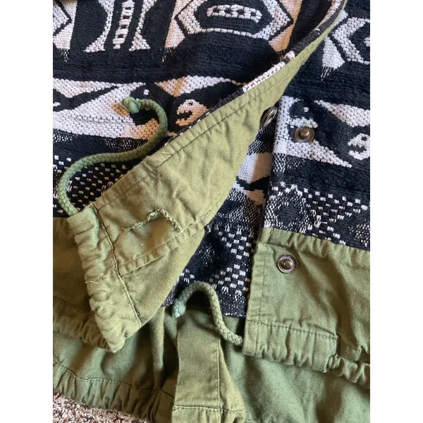 Sloane Rouge Women’s Hooded Jacket Aztec Tribal Print Size M Boho - Image 5