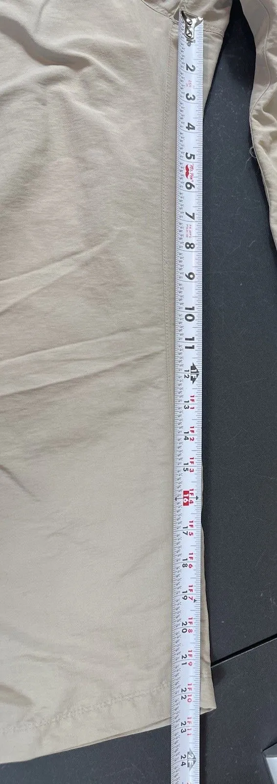 The North Face Women’s Hiking Cargo Capri Beige Nylon Trail Outdoor Pants L - Image 12