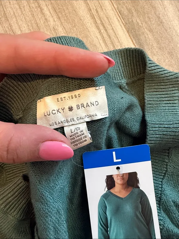 NWT Lucky Brand Crewneck Sweater Large - Image 6