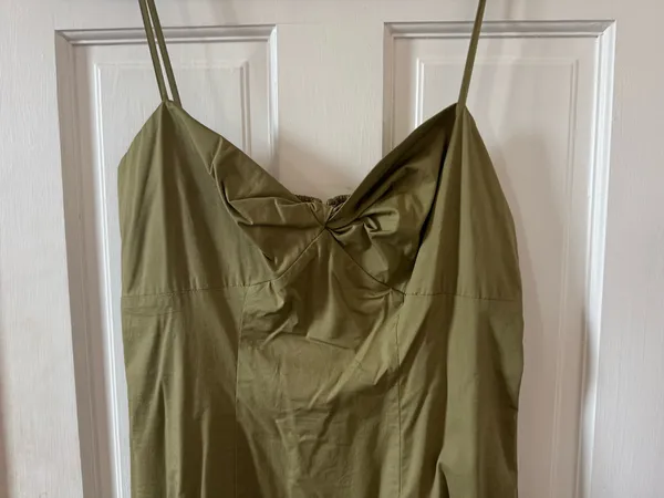 Staud Olive Green Dress - Image 3
