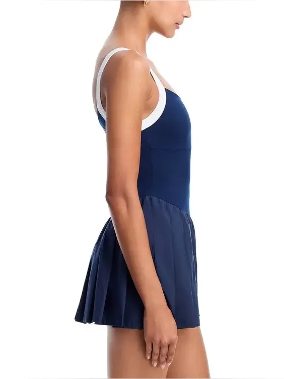Free People Movement Swing of Things Color block Tennis Dress size large NWOT - Image 5