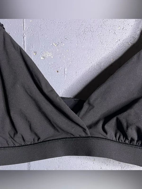 SKIMS Fits Everybody Crossover Bralette in Onyx Black Women Size Small. NWOT - Image 6