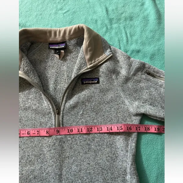 Patagonia Women's Better‎ Sweater 1/4 Zip Heather Gray Size Xsmall - Image 6