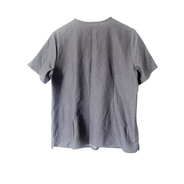 Figs Technical Collection Casma Gray 3 Pocket Short‎ Sleeve Scrub Top Size XL - Image 3