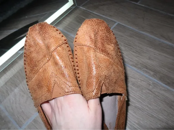 BOBS Skechers Women’s Chestnut Brown Slip sneaker flats - Image 5