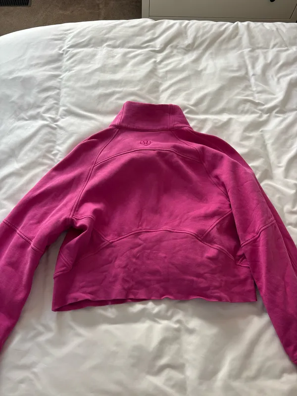 Lululemon Sonic Pink Scuba Funnel Neck Half Zip - Image 2