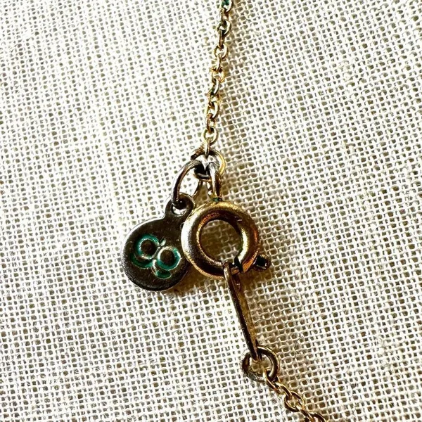 Gorjana vintage gold tone circle necklace - Image 5