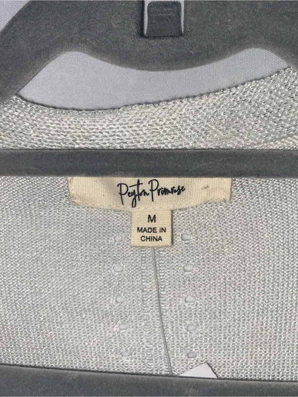 Brighton Silver Shimmer Open-Front Cardigan - Image 3