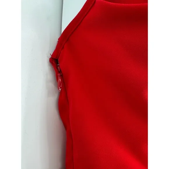 Amanda‎ Uprichard Jasalina Halter Mini Dress Small Red Cocktail Party Date Night - Image 6