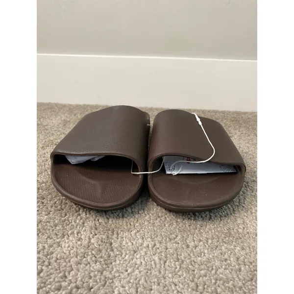 New Archies Brown Arch Support Slides Unisex M9/W10 - Image 2