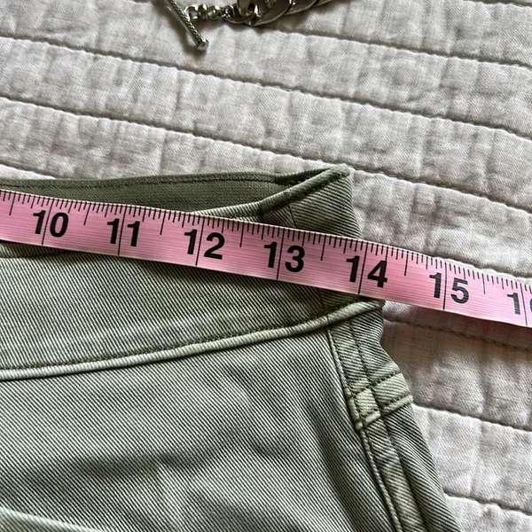 Spanx Stretch Twill Straight Leg Pants Olive Oil Green Pull On Women Size Medium - Image 6