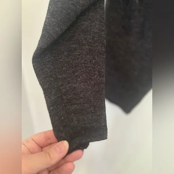 Abercrombie & Fitch Turtleneck Top Back Button Detail Small Dark Gray Vintage - Image 15