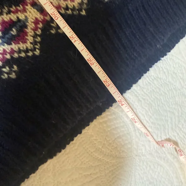 Vintage L.L.Bean Nordic Fair Isle Wool Sweater Made in USA Women’s M - Image 6