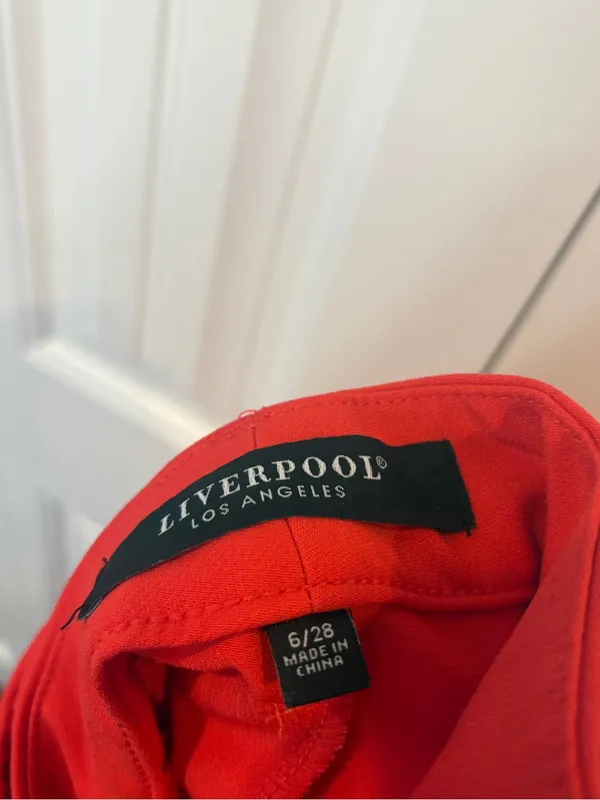 Liverpool red Kelsey flare trousers size 6/28 - Image 7