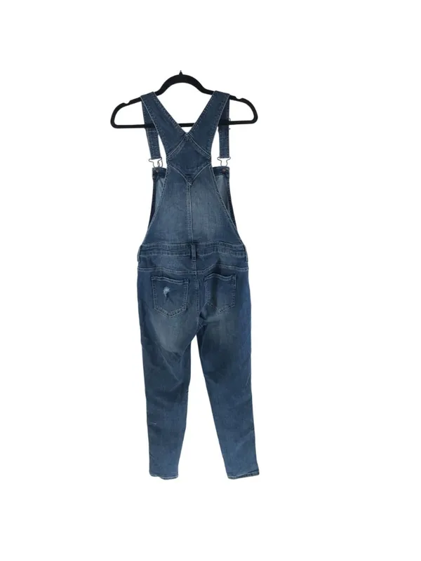 American Rag Women Overalls Denim Blue Skinny Distressed Stretch Size 3 - Image 2