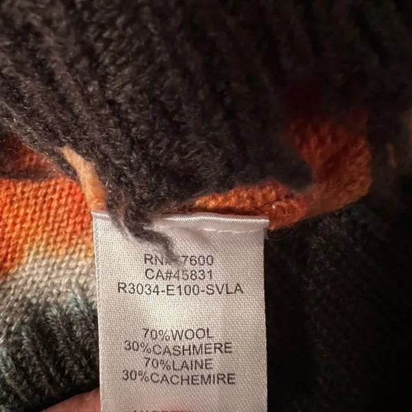 Sandrine Rose Wool & Cashmere Blend “Paradise Circus” Sweater - NWT - Size L - Image 9