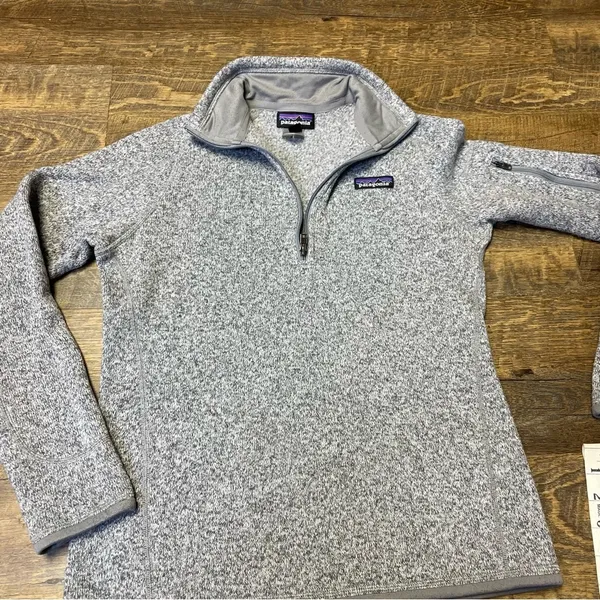 Patagonia Better Sweater Fleece 1/4 Zip Pullover Women's Small Gray Jacket Top - Image 5