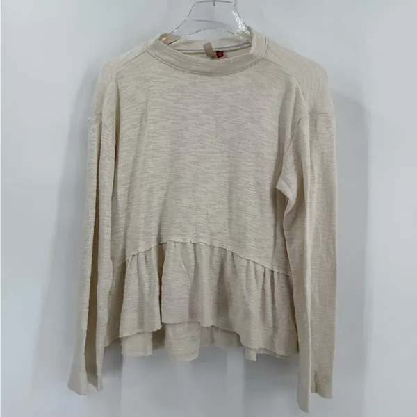 Pilcro Anthropologie Mock Turtleneck Flare Ruffle Sweater size‎ small - Image 4