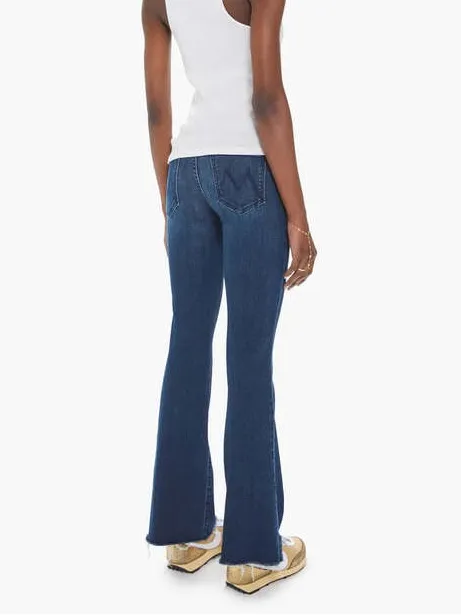 Mother the weekender fray flare jeans mint condition dark Wash - Image 2