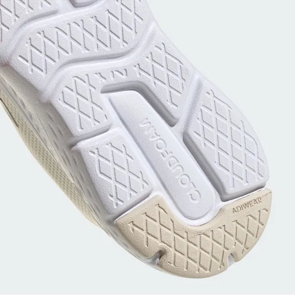 NWT Adidas Cloudfoam Move Lounger Shoes Slip On Off White / Silver Metallic - Image 8