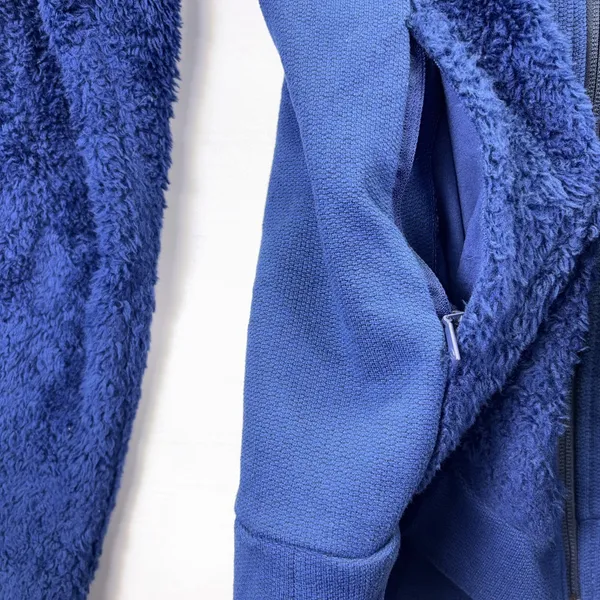 The North Face Womens Blue High Pile Fleece Full Zip Jacket Size Small‎ - Image 5