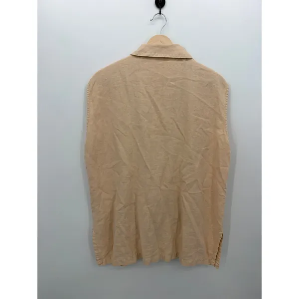 Kiko Linen Tunic Top One Size Lagenlook Oversized Button Front Artsy Boho - Image 4