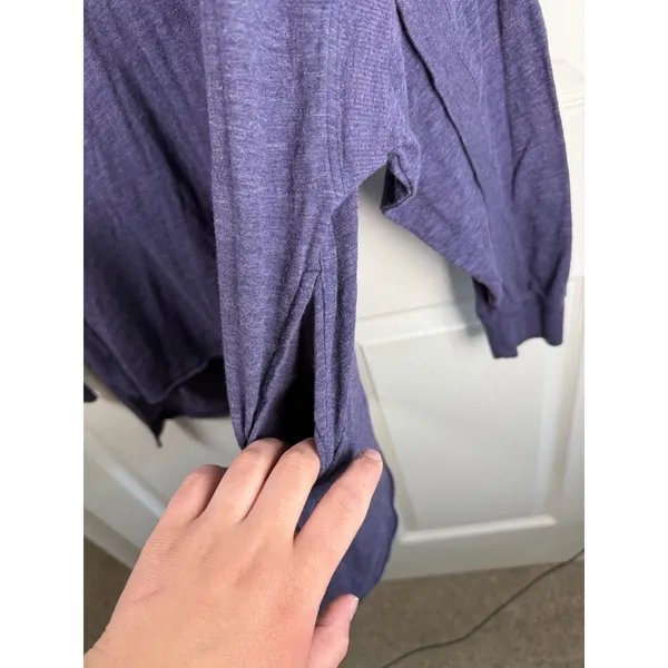 FP Movement Free People Shirt Womens Small Purple Long Sleeve Henley Tunic Boho - Image 5