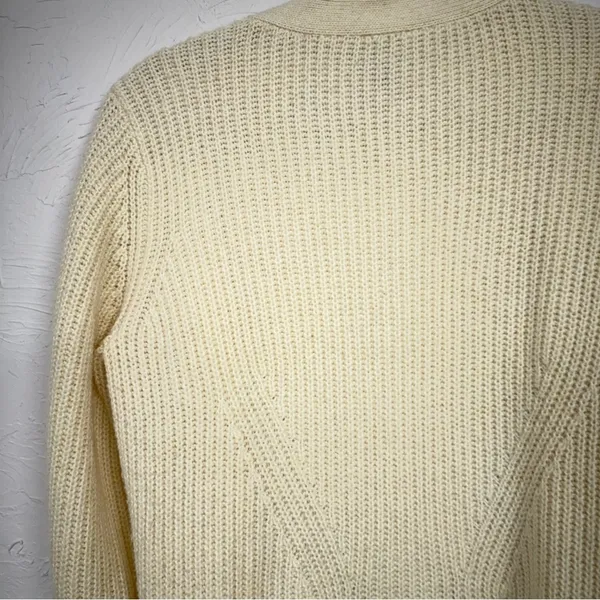 Cabi Cream Chunky Knit Cardigan Sweater Women S Duster Long Line Preppy Academia - Image 9