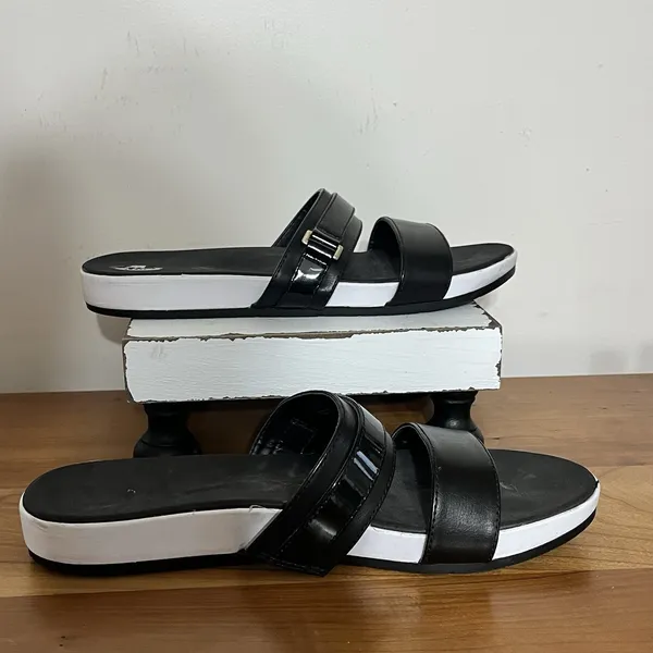 Dr.‎ Scholl's Womens Black Natalia Lightweight Slides Comfort Sandals Size 8 - Image 2