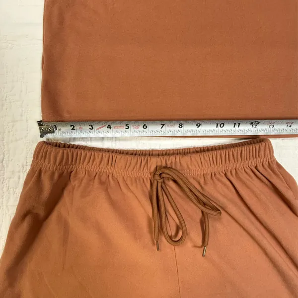 Women's Brown Short Sleeve Pajama Set - Image 5