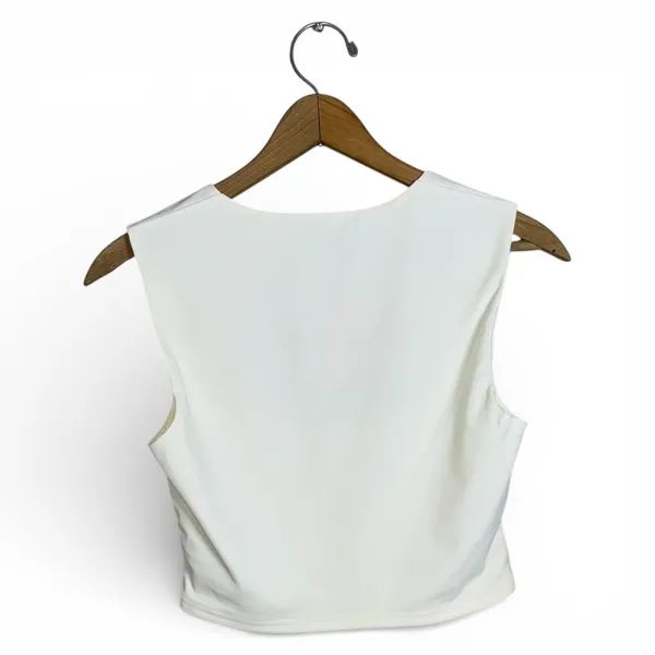 Edikted White Square Neck‎ Cropped Tank Top Sleeveless Bodycon Size M NWT - Image 2