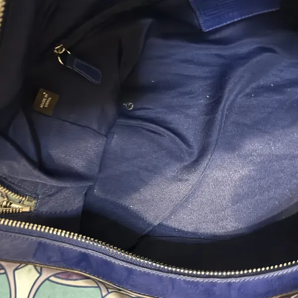 Coach Womens Tote Travel Bag Multicolor Kyra Soho Print F77285‎ Blue Purple Grey - Image 14